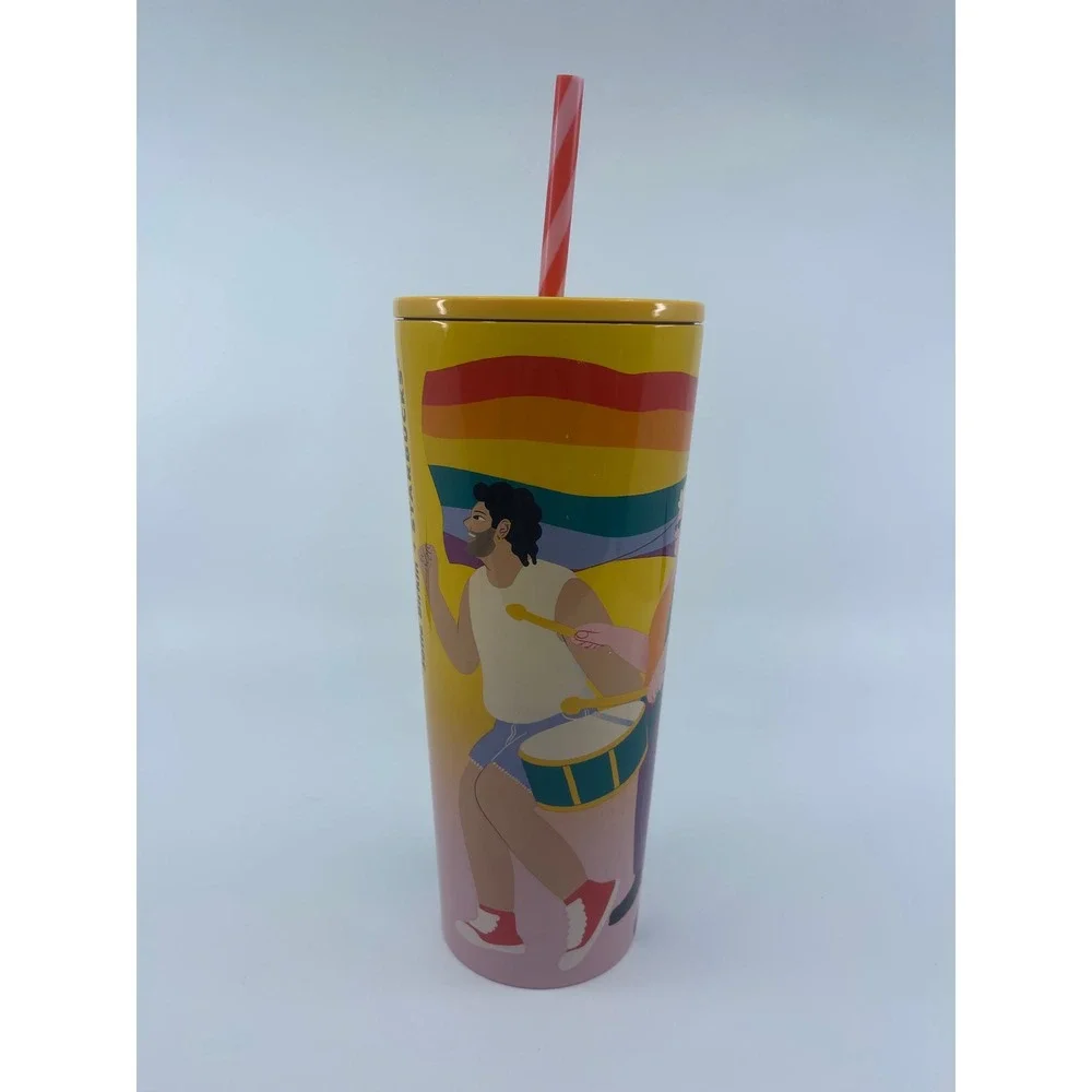 Starbucks Pride Collection Tumbler with Straw Sofie Birkin 24oz 2021‎